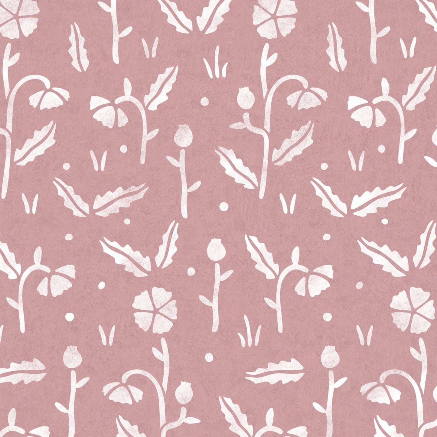 Wildflower Poppy Stencil