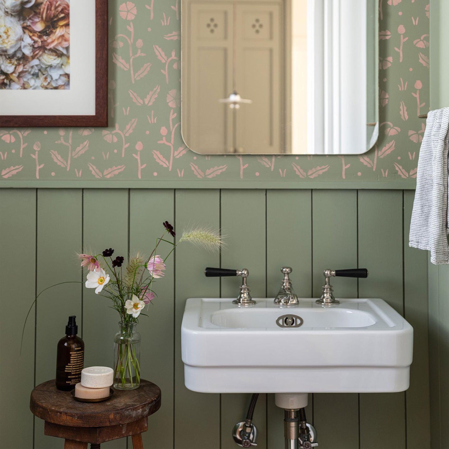 Wildflower Poppy Stencil