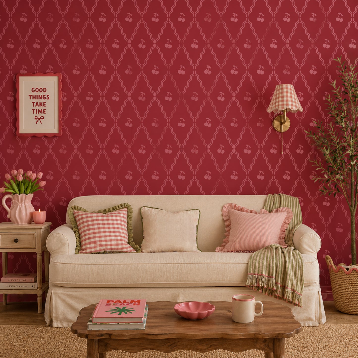 Cherry Scallop Stencil