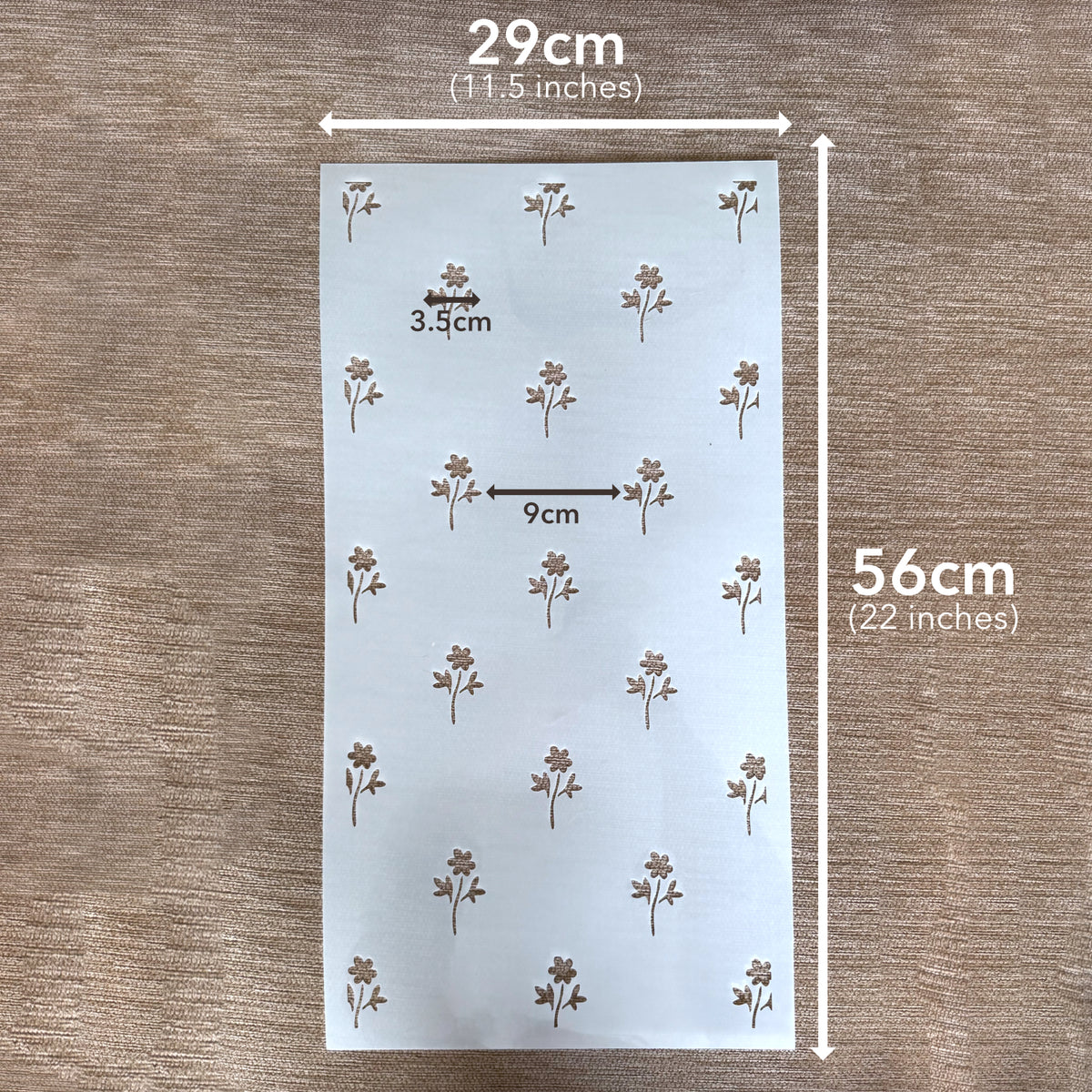 Dainty Pansy Cottage Stencil