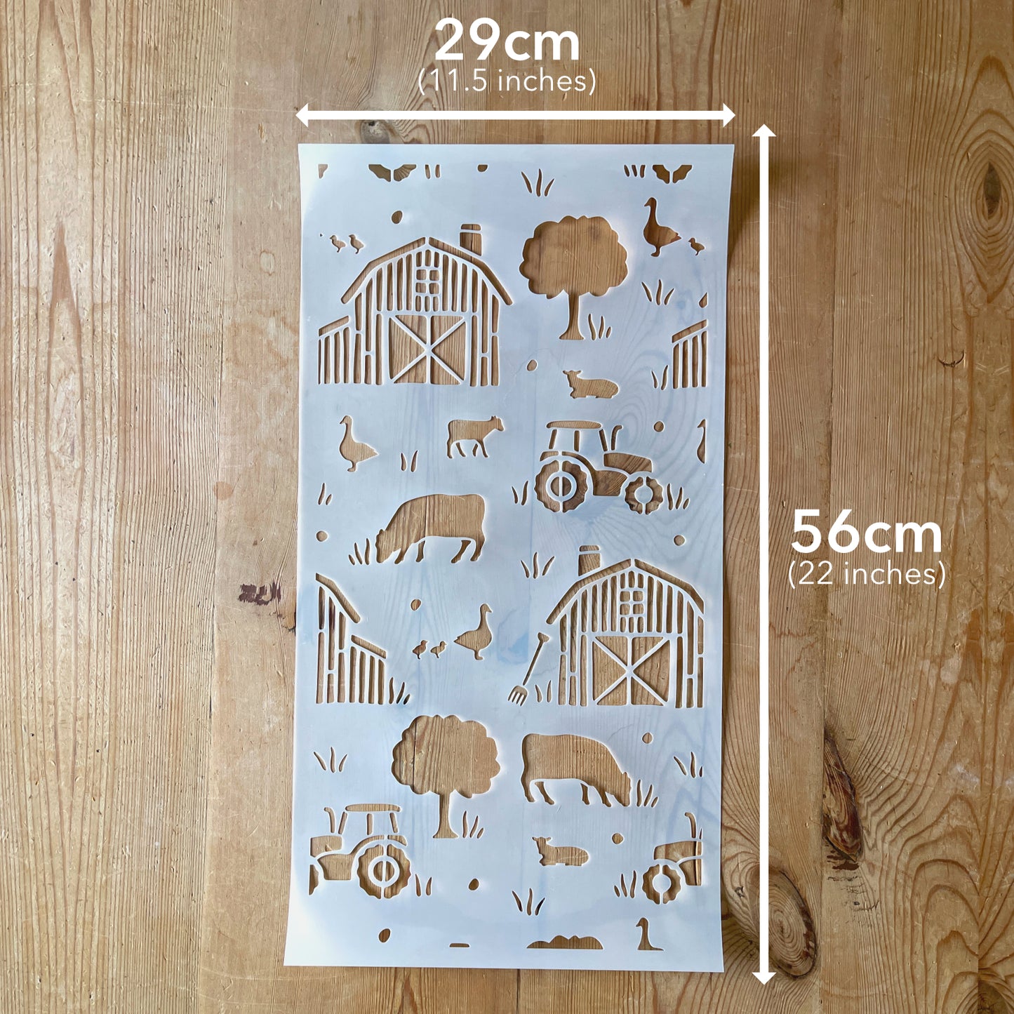 Countryside Farm Animal Stencil