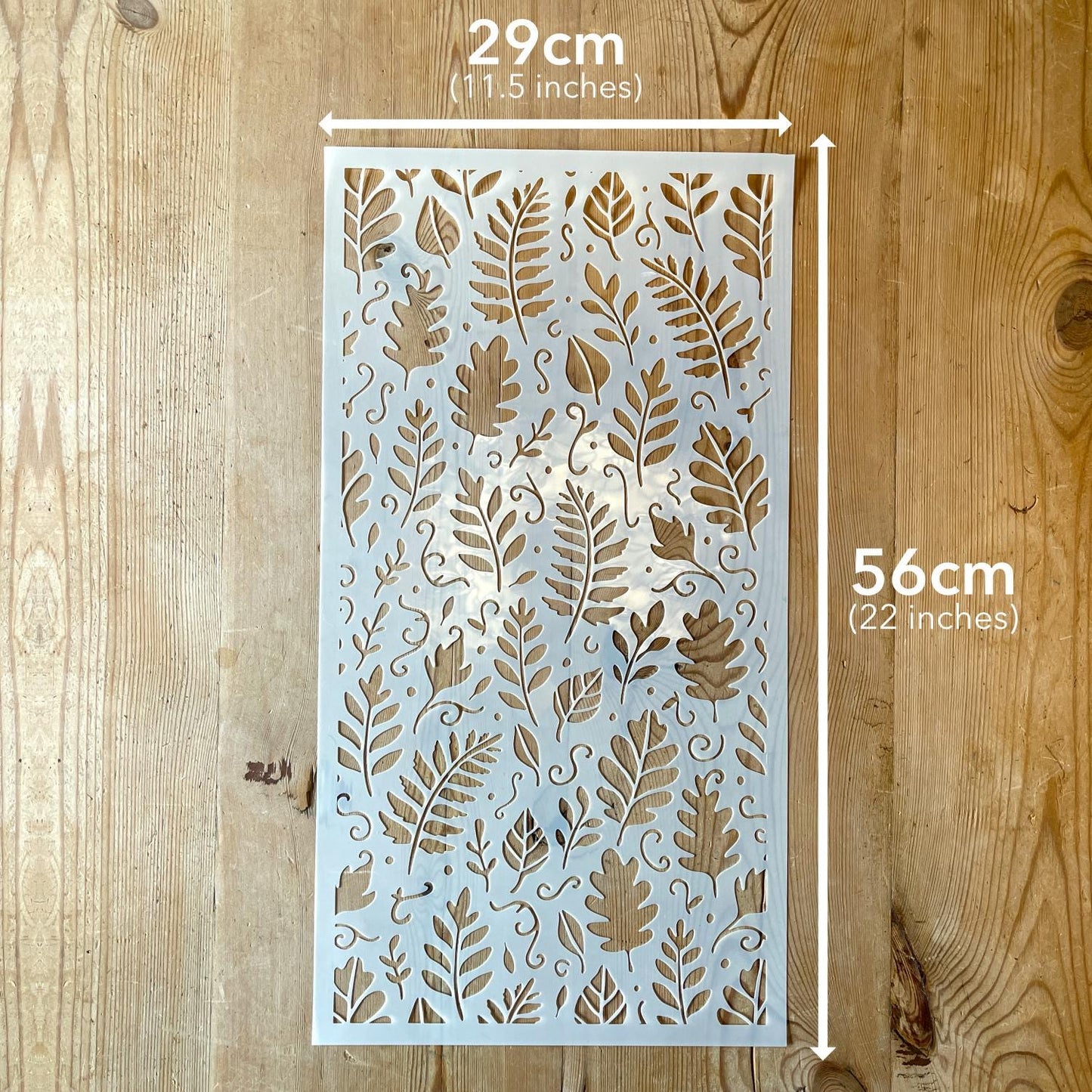 Woodland Leaf Stencil