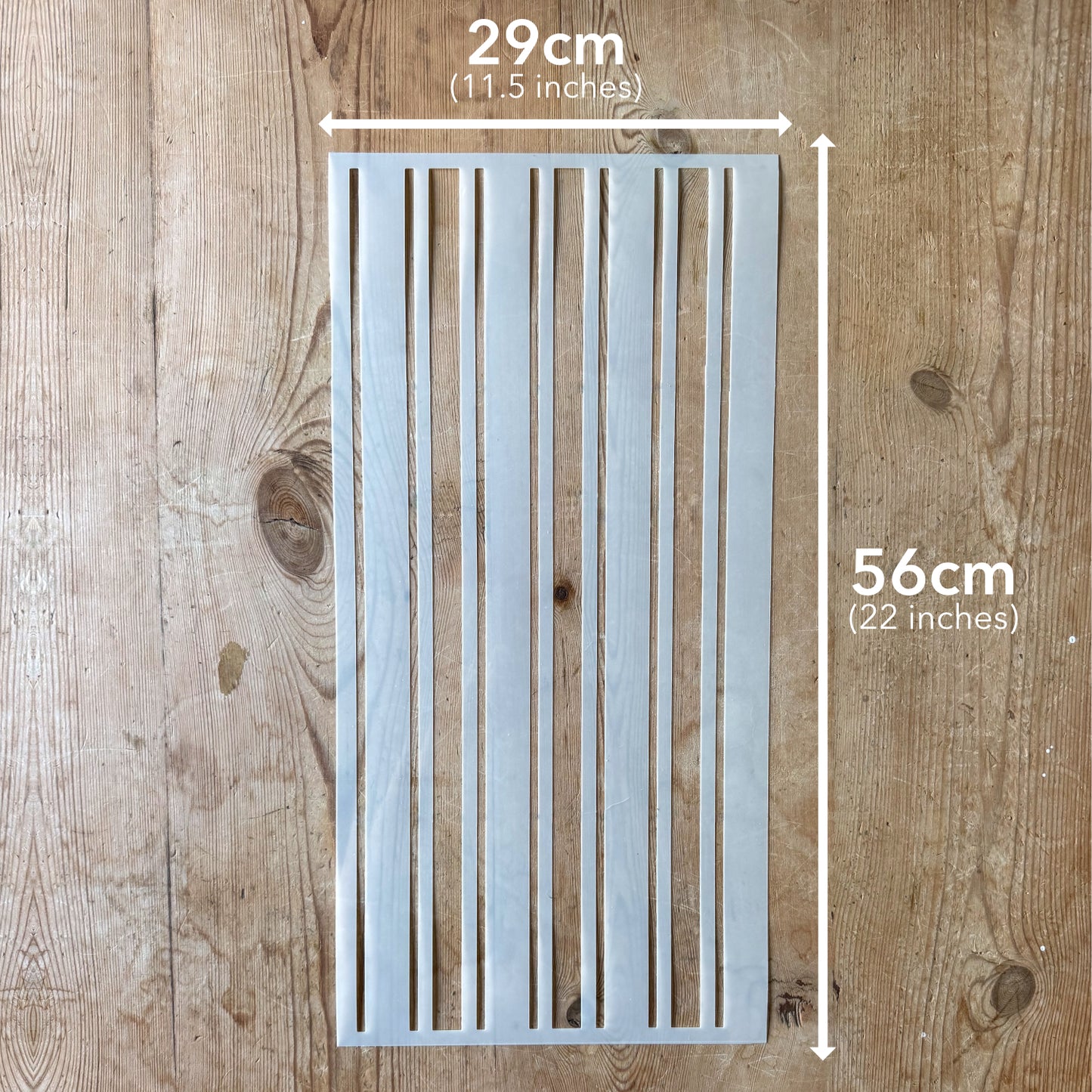 Ticking Stripe Stencil