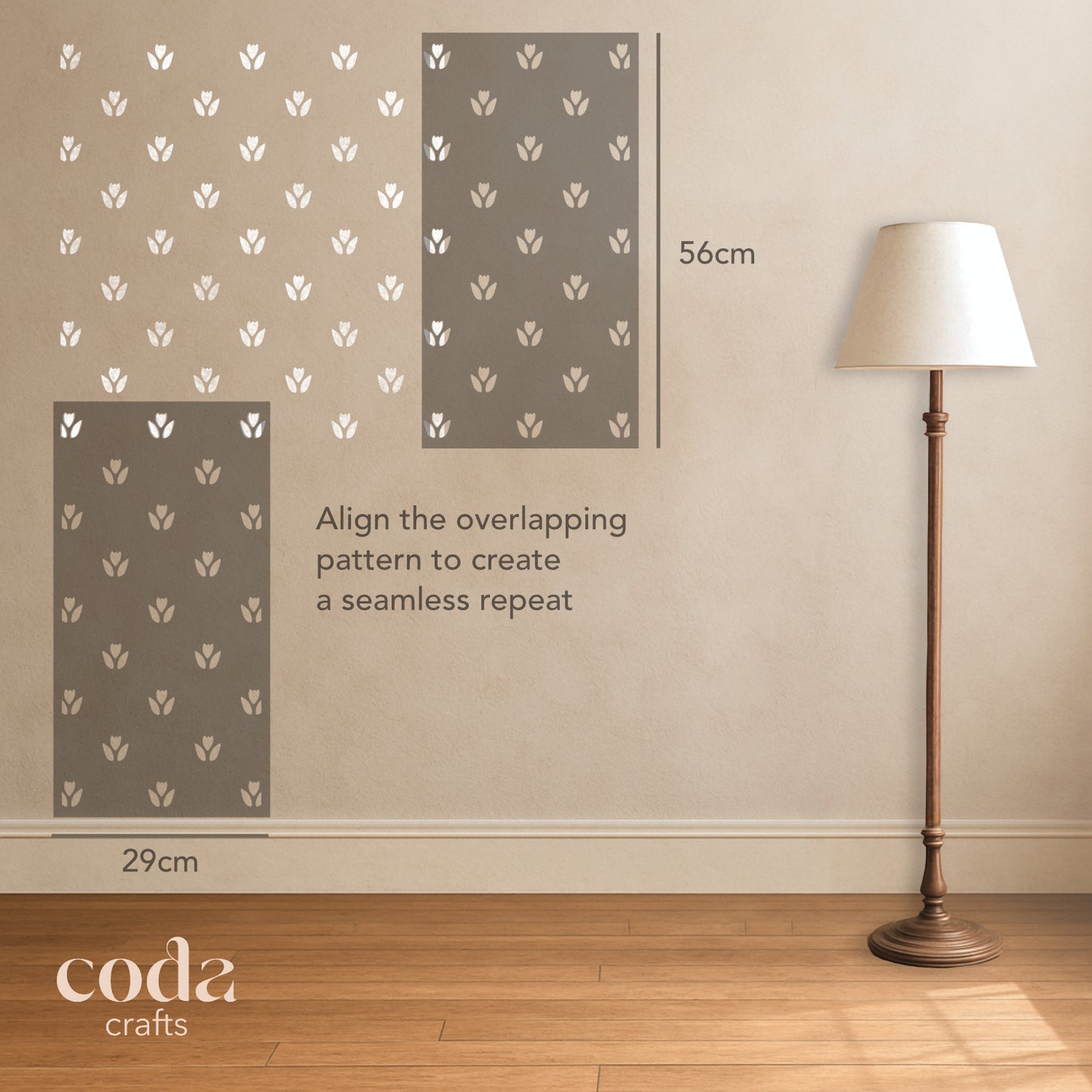 Cottage Tulip Stencil