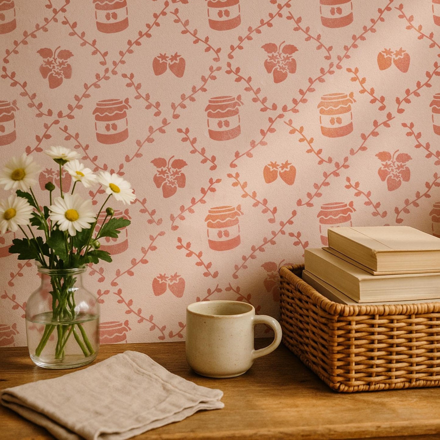 Strawberry Jam Stencil