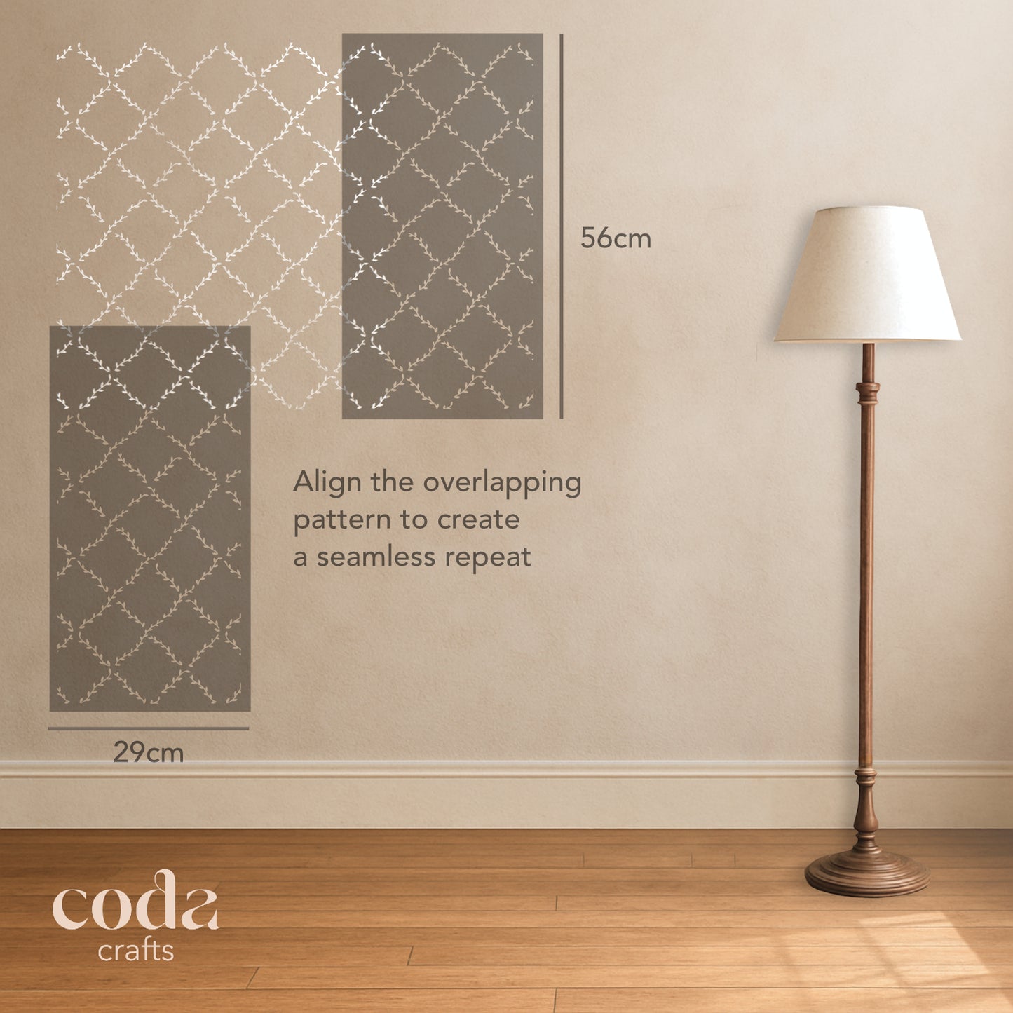 Farmhouse Trellis Stencil