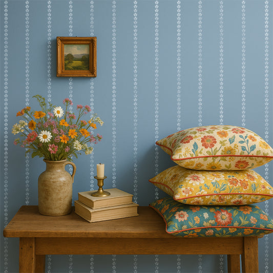 Cottage Tulip Stripe Stencil