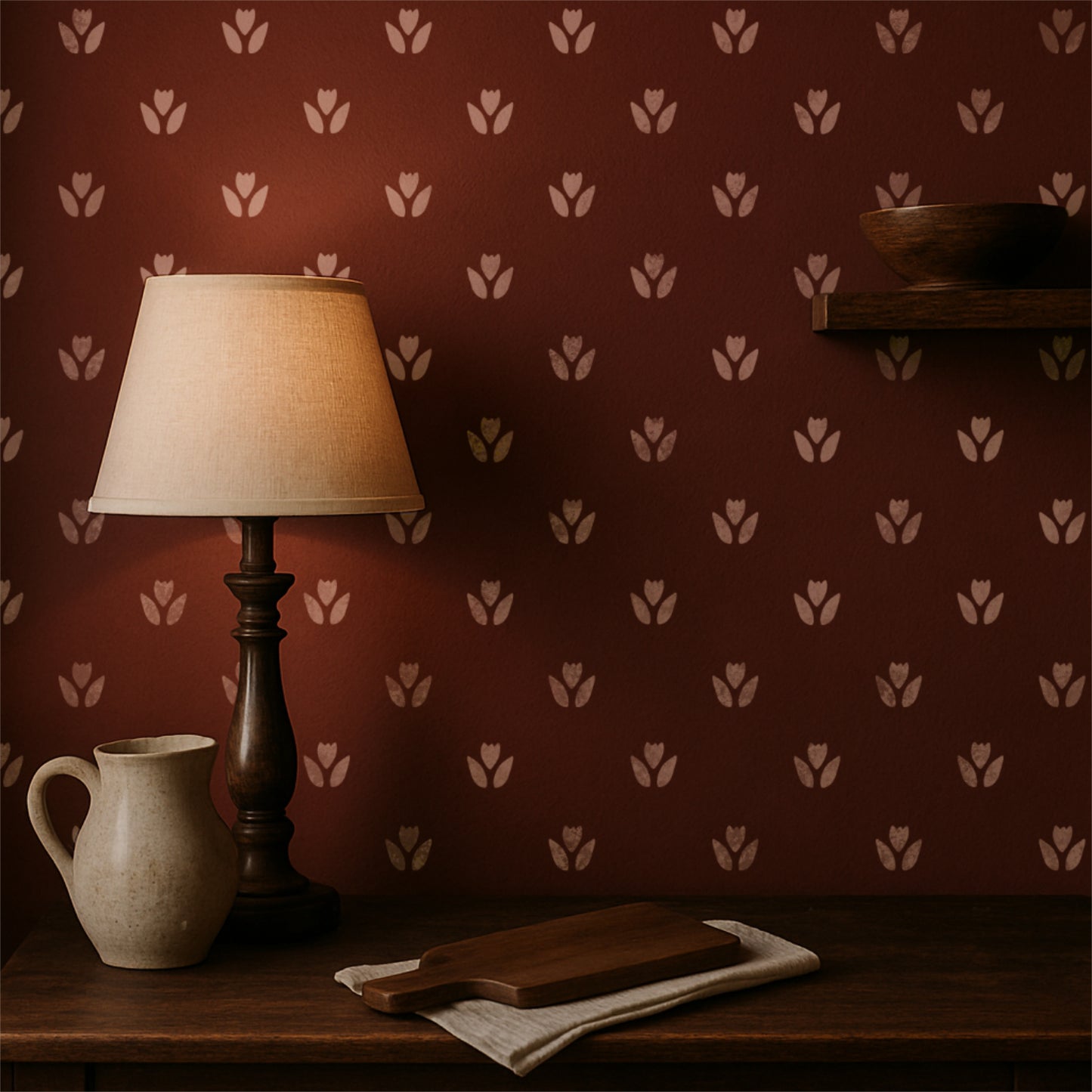 Cottage Tulip Stencil