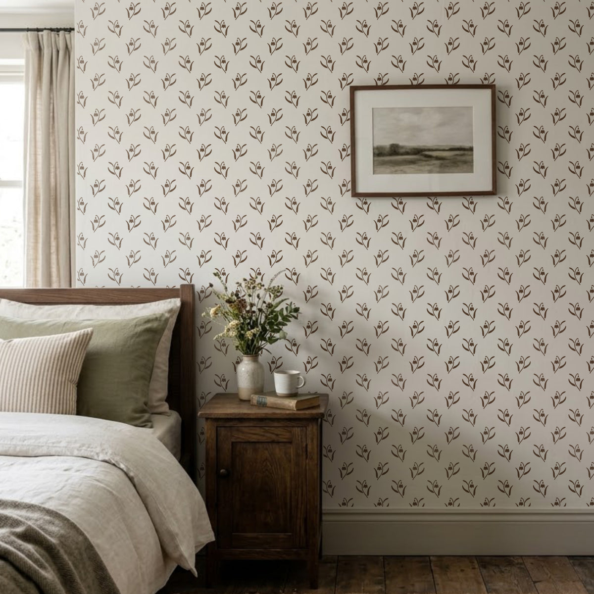 Cottage Floral Stencil