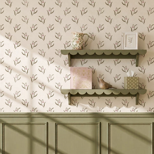 Cottage Floral Stencil