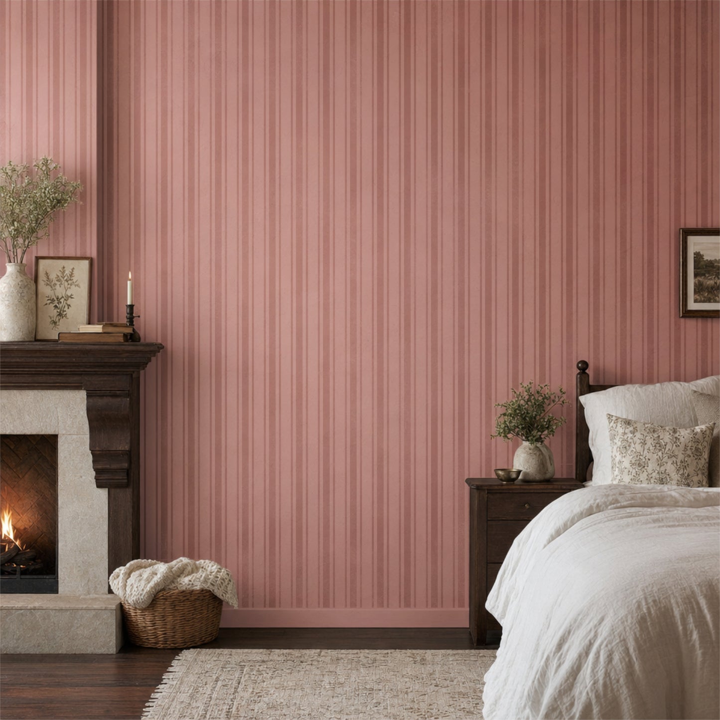 Ticking Stripe Stencil