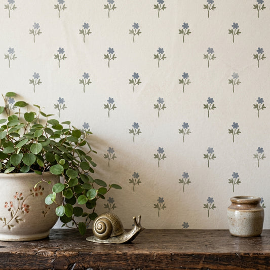 Dainty Pansy Cottage Stencil