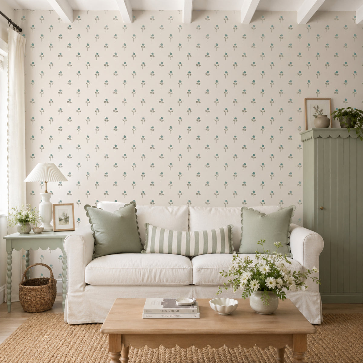 Dainty Pansy Cottage Stencil