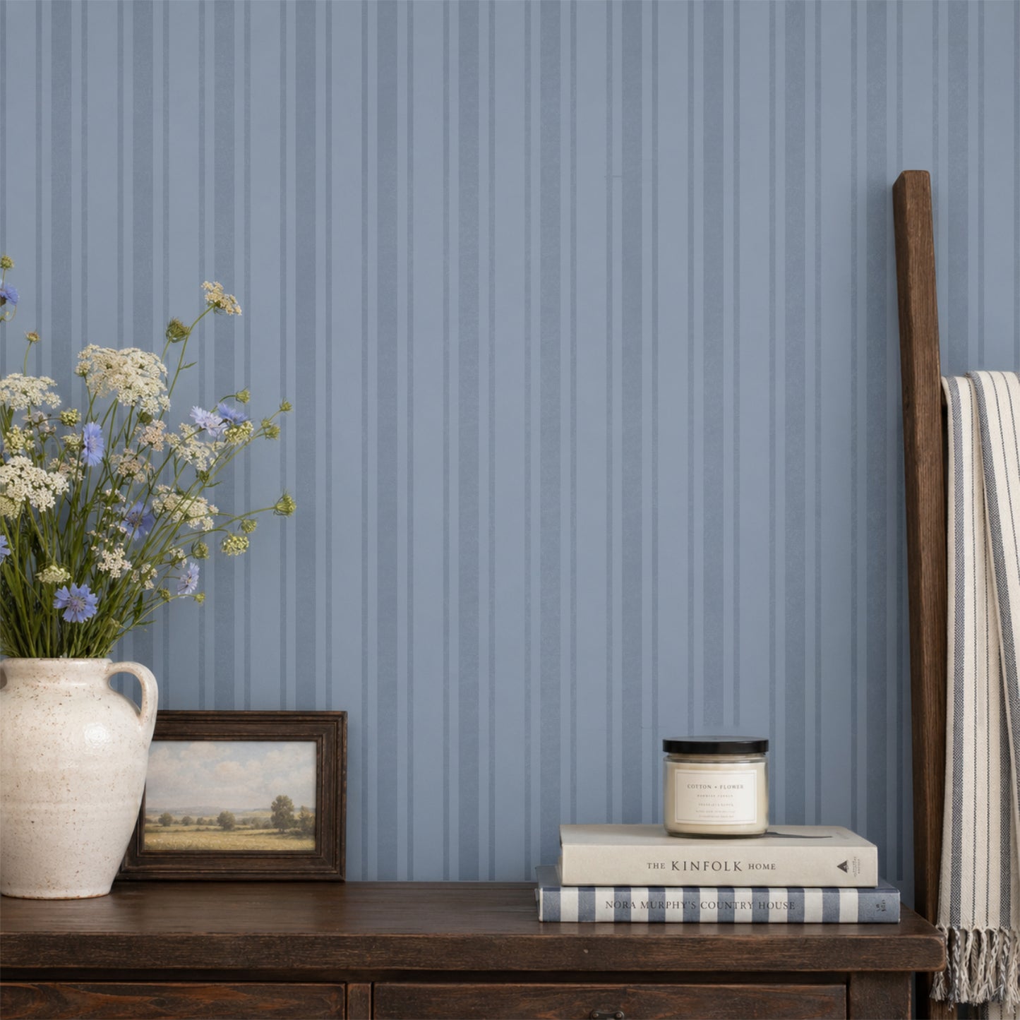Ticking Stripe Stencil