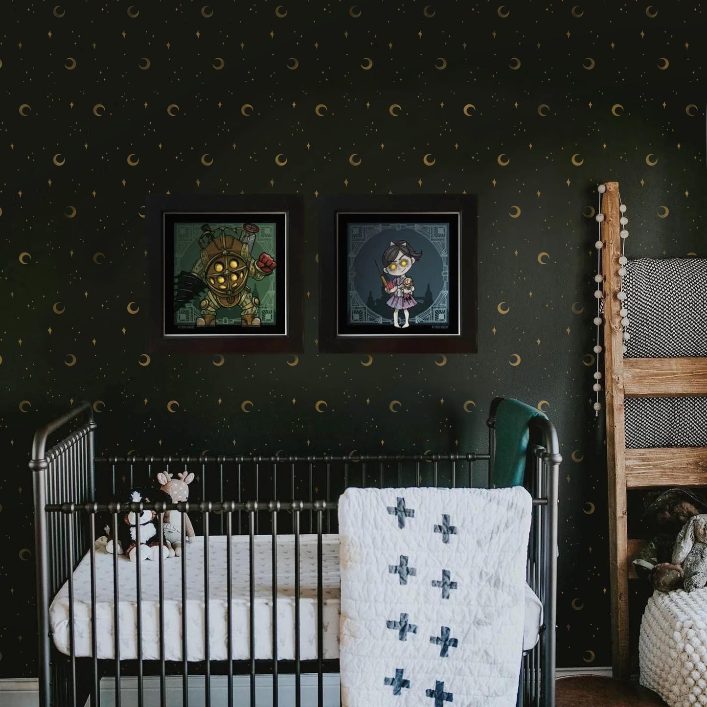 Celestial Moon & Star Stencil