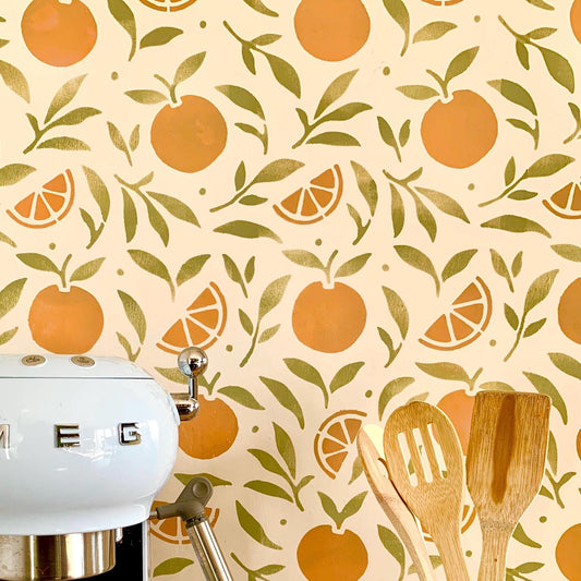 Citrus Fruit Stencil